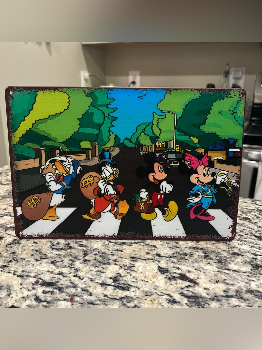 Mickey Mouse 8 x 12” tin metal sign